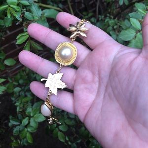 “Dressed for Success” ⭐️⭐️ Hand crafted bracelet from vintage earrings